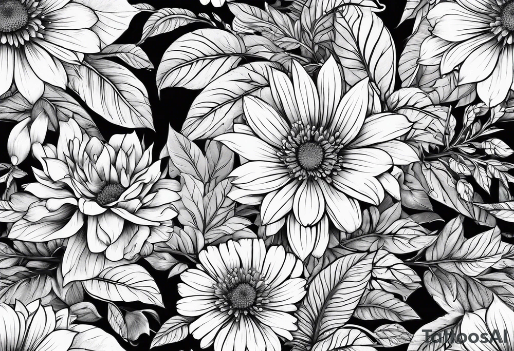 Plants tattoo idea