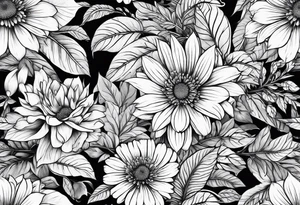 Plants tattoo idea