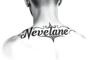 Name behind the ear cover up tattoo idea tattoo idea