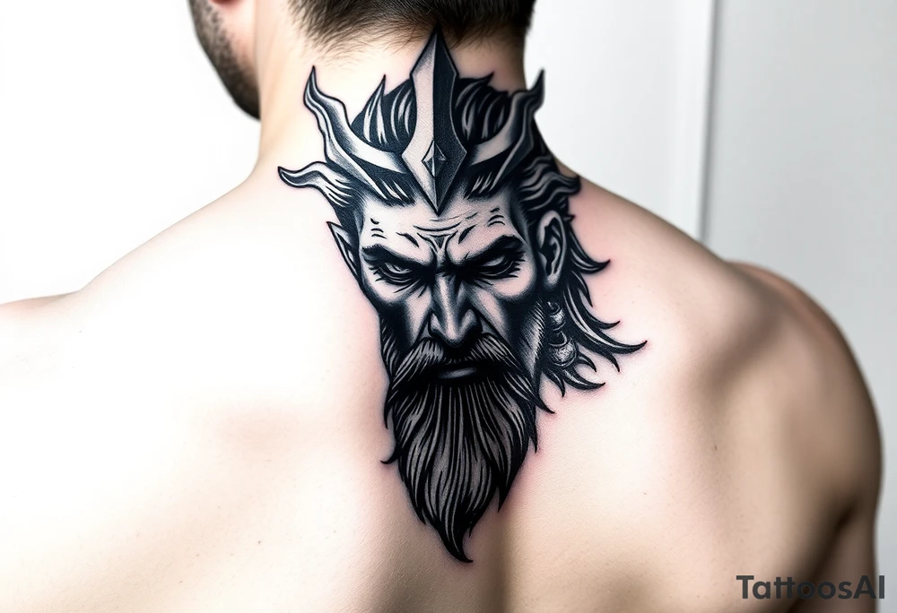 Hades portrait tattoo idea