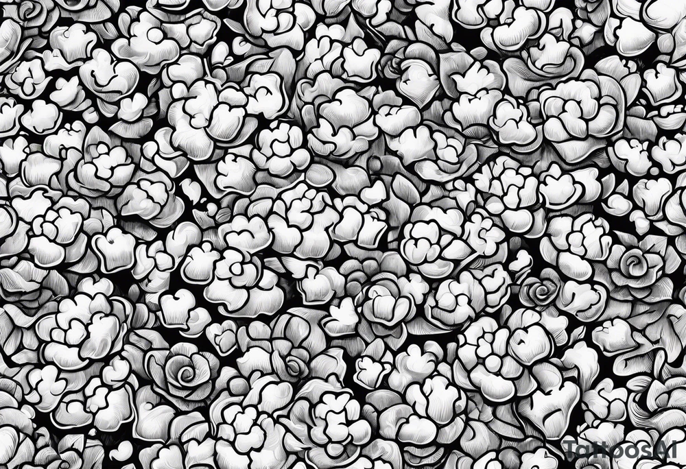 Popcorn tattoo idea