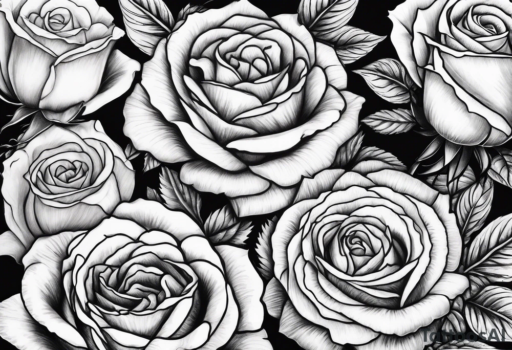 A loot of roses tattoo idea