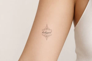 A tattoo for a submissive named babygirl tattoo idea