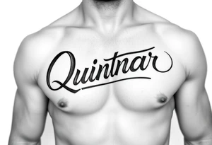 Quintanar in cursive tattoo idea