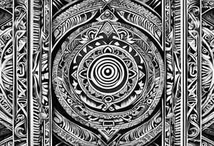 Maori full sleeve that represents strength and love. It has to be not that dense tattoo idea