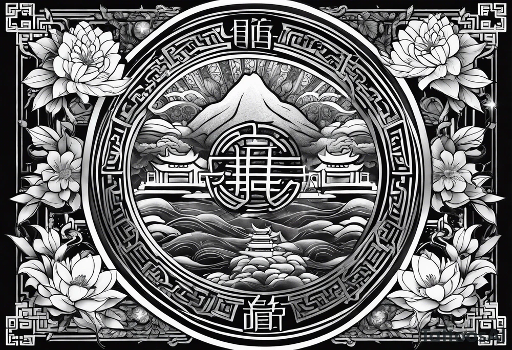 Japanese scripture tattoo idea