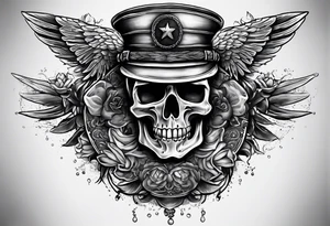 us Marine death tattoo idea