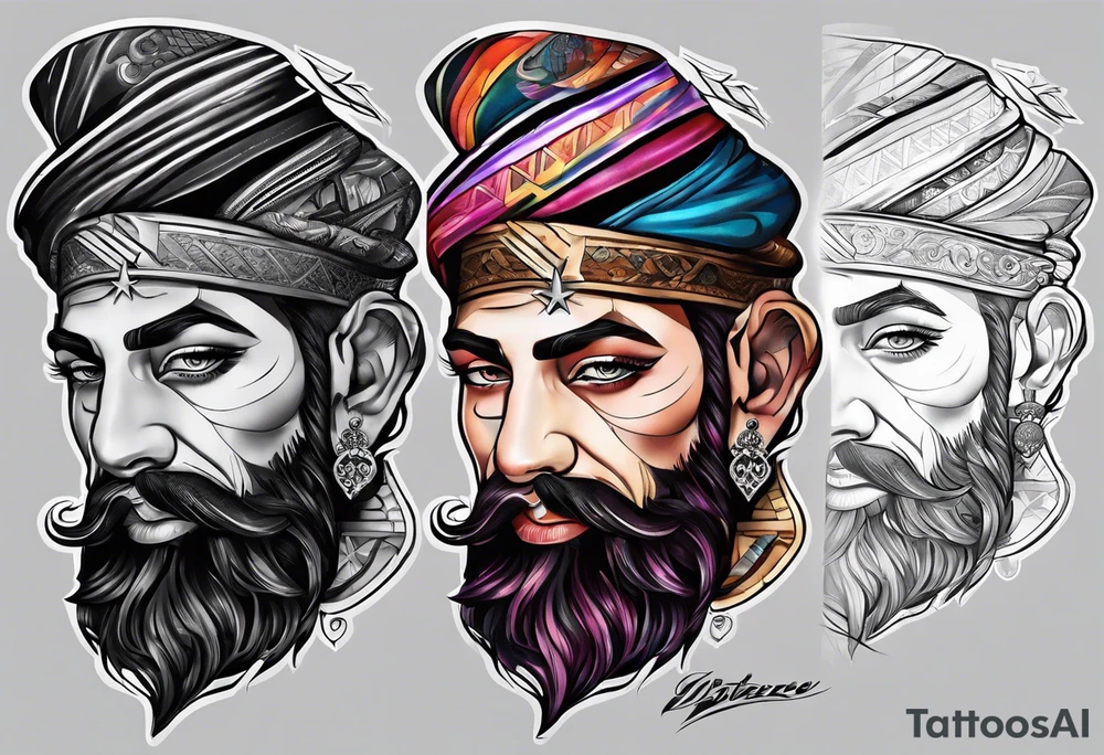 black jew tattoo idea