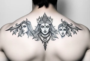 Lord Shiva, Godess Kali, Godess Lilith tattoo idea