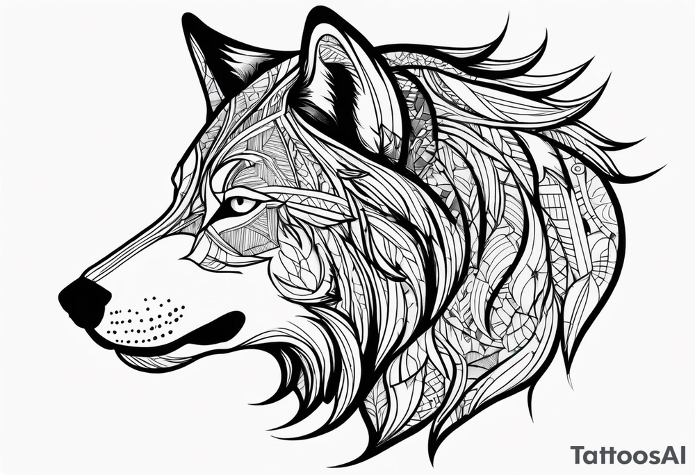 Lobo wolf for a male tattoo tattoo idea