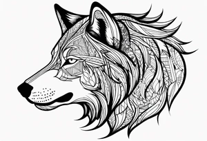 Lobo wolf for a male tattoo tattoo idea
