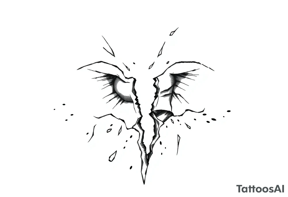 Broken sobriety tattoo idea