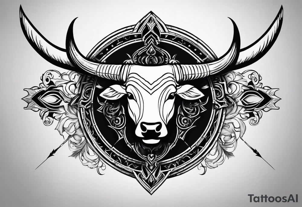Half Taurus symbol Half Gemini symbol, split down the middle by an arrow. Astrology tattoo idea Half Taurus symbol Half Gemini symbol, split down the middle by an arrow. Astrology tattoo idea