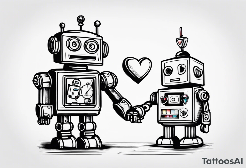 Toys Robot Love tattoo idea