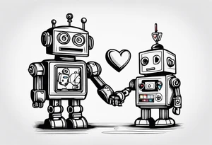 Toys Robot Love tattoo idea