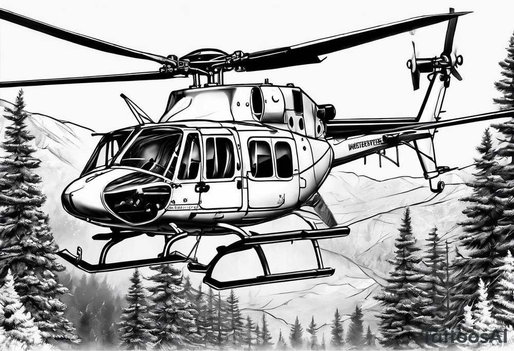 long sleeve tattoo with helicopters tattoo idea