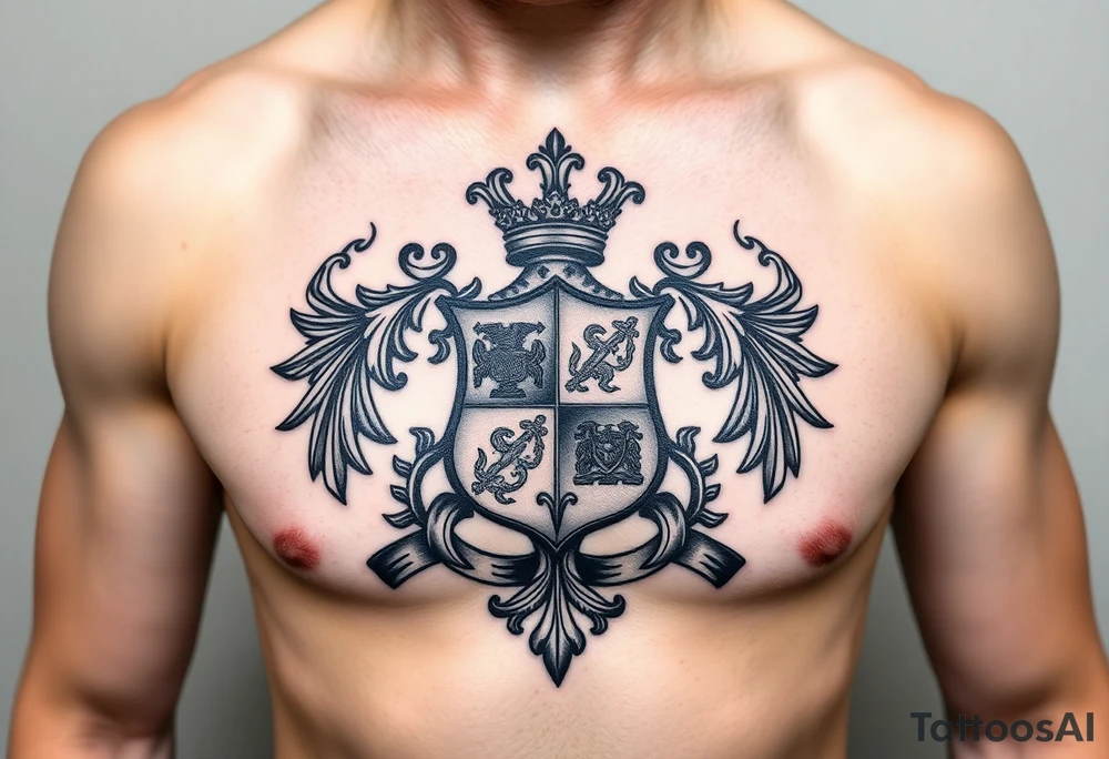 Smith, Irish family crest very intricate tattoo idea