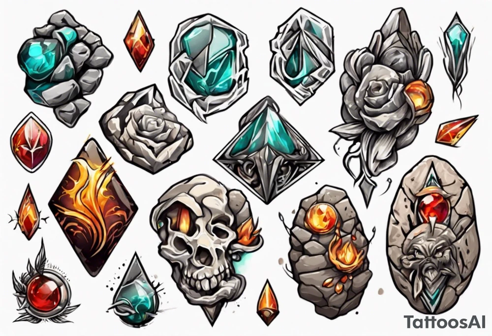Stone tattoo idea