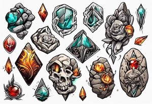 Stone tattoo idea