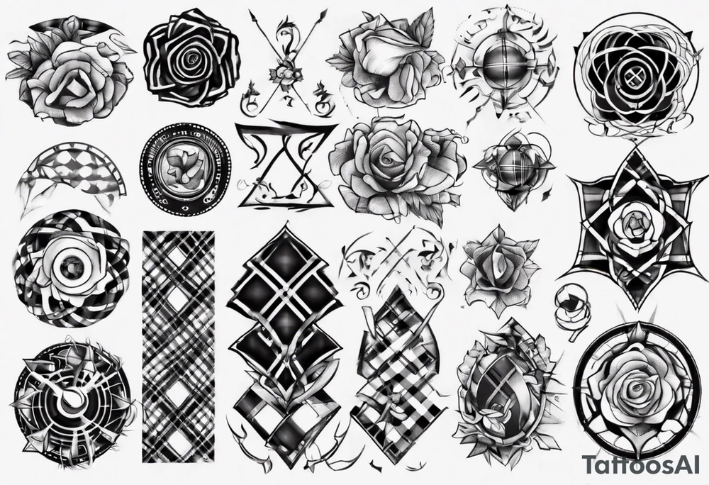 tartan skirt tattoo idea