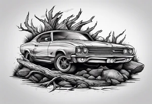 piece of driftwood tattoo idea