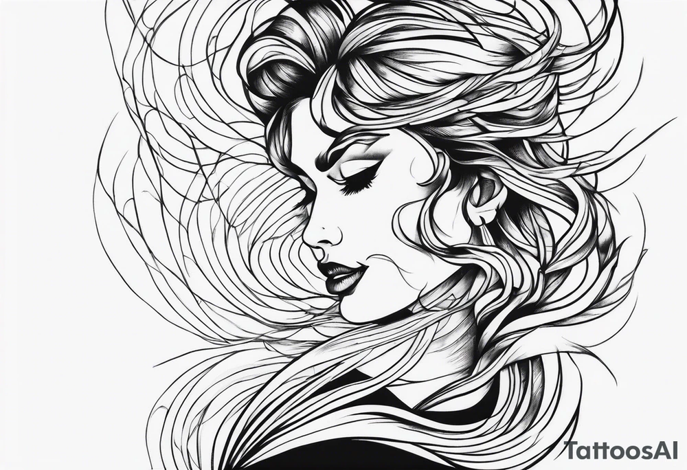 extreme twisted detangled tissue arm tattoo idea