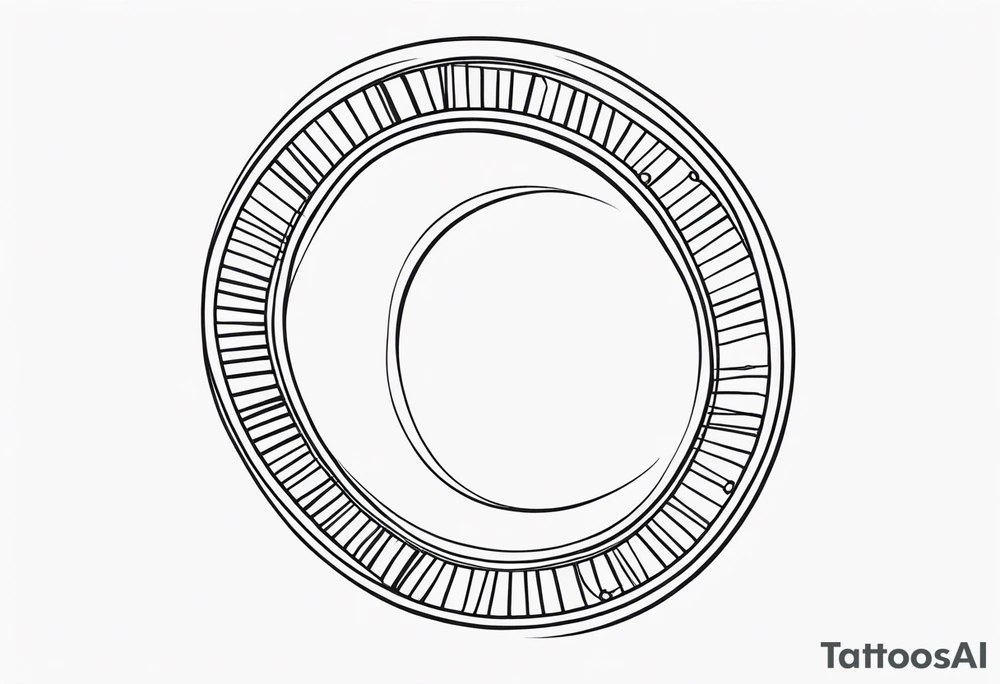 single line drawing of dna tattoo idea
