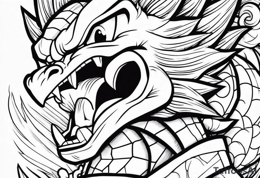 Dragon ball z sleeve tattoo idea