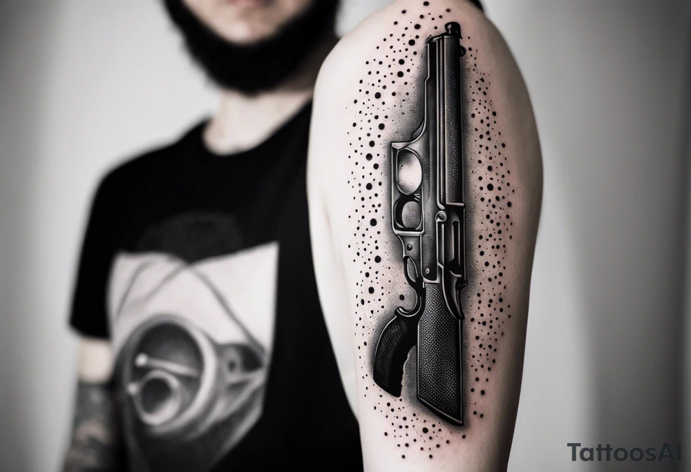 Anonymous with shotgun tattoo idea