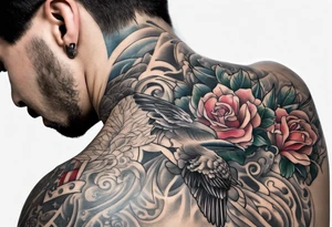 Tattoo being ejecting from the skin of the neck, symbolizing the release of the voice and freedom from censorship. tattoo idea