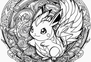 full sleeve tattoo
pokemon tattoo idea