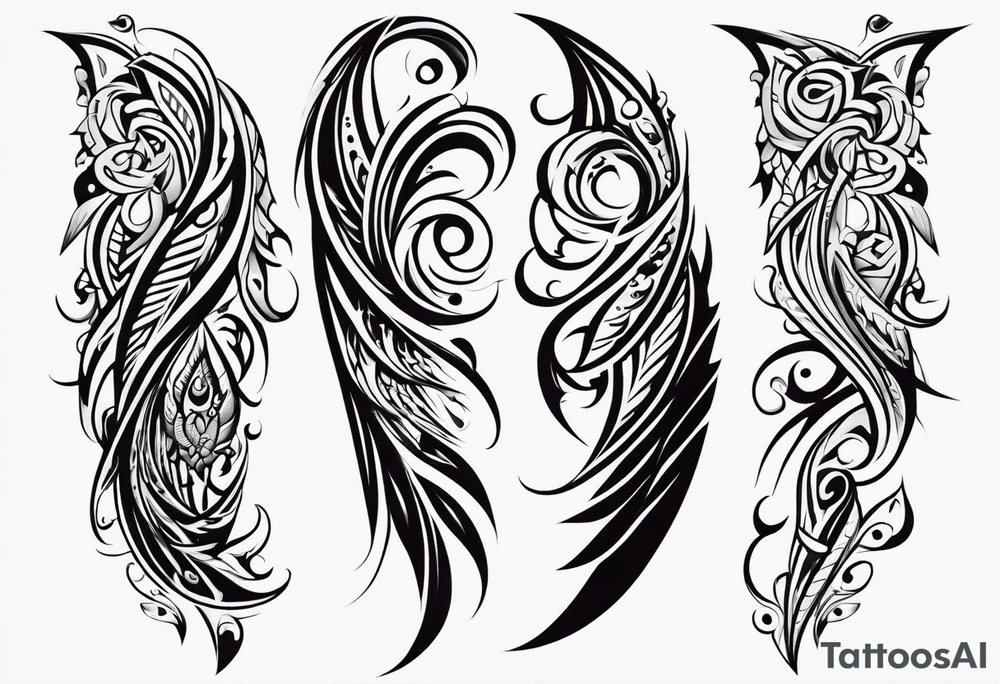 forearm tattoo
tribal wing tattoo idea