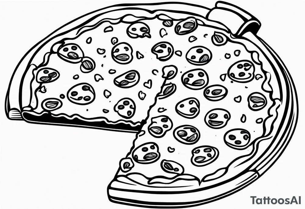 Pizza tattoo idea