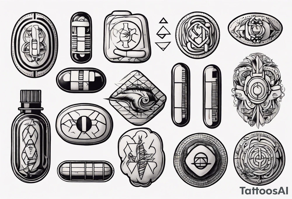 Pills tattoo idea