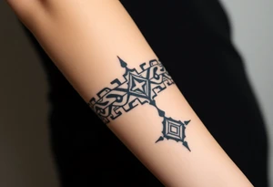 A band of scaled around the arm tattoo idea