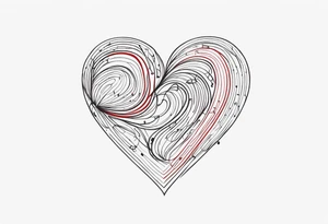Heart made with letters p, s, and o tattoo idea