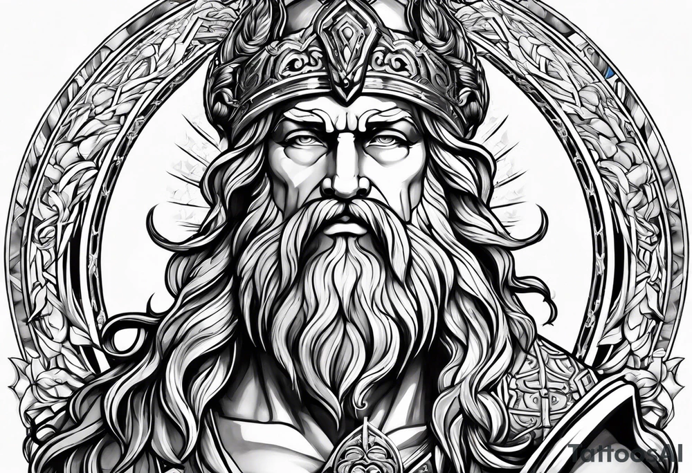 Zeus god tattoo idea