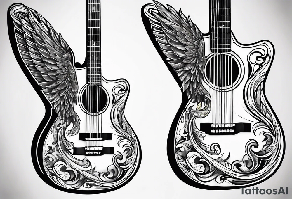 guitar tattoo idea