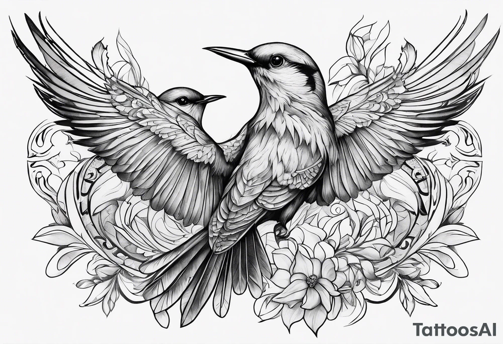 Birds 7 tattoo idea
