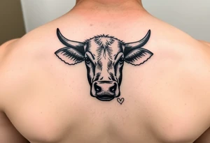 A cow saying “I love you kung pao chicken” tattoo idea
