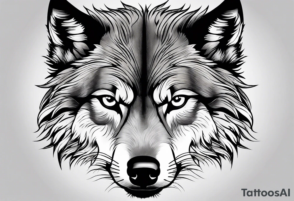 Wolf eyes tattoo idea
