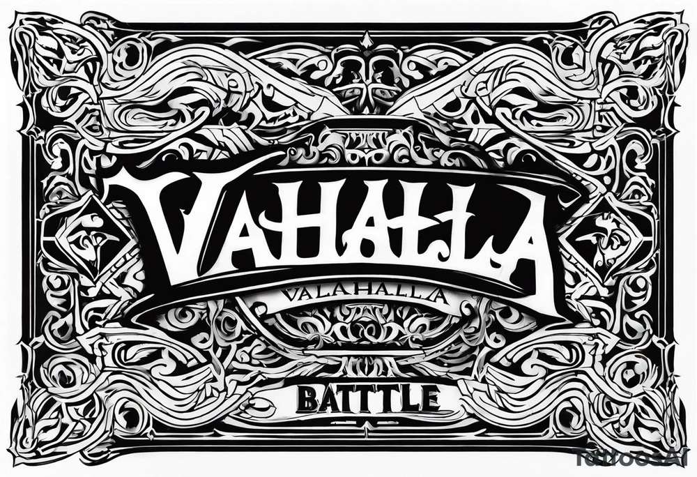 Valhalla battle tattoo idea