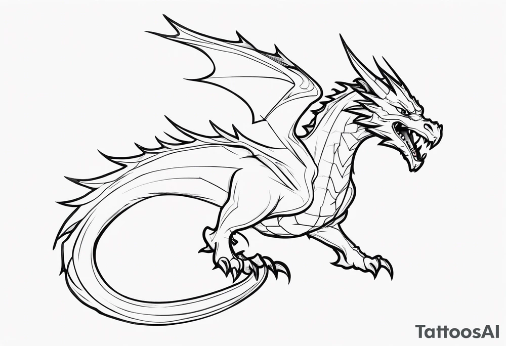 Wyvern tattoo idea