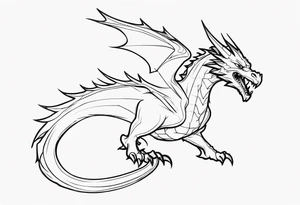 Wyvern tattoo idea