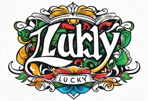 LUCKY5 tattoo idea