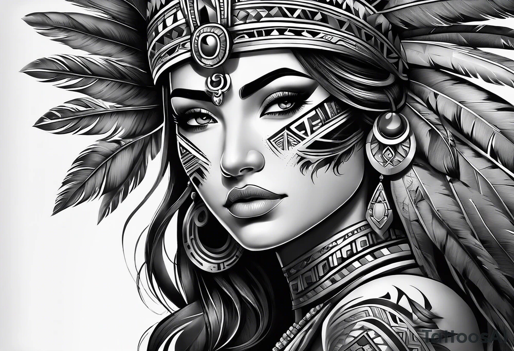 sleeve. Aztec tattoo idea