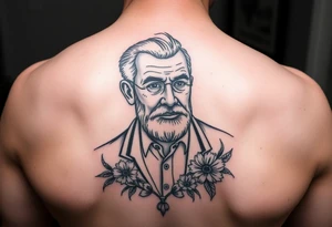 Memorial tattoo for passed away grandpa tattoo idea