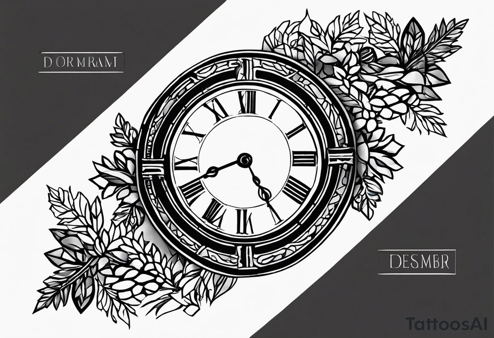 Simple Roman numerals of December 27th 1950 for a forearm tattoo idea
