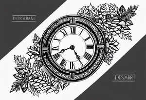 Simple Roman numerals of December 27th 1950 for a forearm tattoo idea
