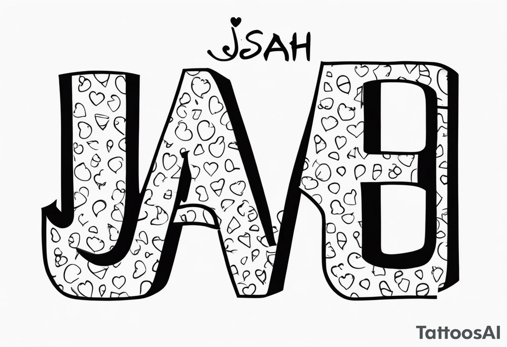 My son name JOSIAH with his footprint tattoo idea